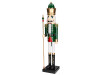 5ft Giant Classic Green Wood Nutcracker with Scepter