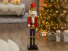 3 Ft Giant Classic Red Wood Nutcracker