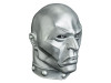 Destro G.I. Joe Villain Mask - Silver Full-Head Vinyl Mask for Collectors and Cosplay