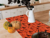 Black and orange Halloween fabric table runner duo