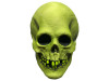 Voodoo Glow Skull Mask - Glow-in-the-dark vinyl mask for Halloween costumes and collections