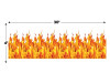 Flame Backdrop - 1 pc