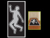 Crime Scene Investigation Body Silhouette - 3 pcs