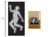 Crime Scene Investigation Body Silhouette - 3 pcs