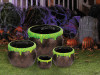 Nesting Bubbled Over Cauldrons - 4 pcs