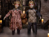3 Ft. Animated Light-Up Apocalypse Twins with Stuffed Bear