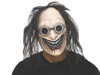 Mad Scientist Overhead Mask with Black Hair