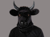 Adults Bull Moving Mouth Overhead Mask