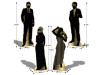 Halloween Masquerade Silhouette Stand-Ups