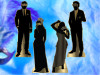 Halloween Masquerade Silhouette Stand-Ups