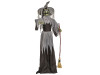 6 ft tall animated witch with black cloak turning side to side