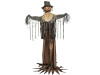 Halloween scarecrow with rising animation and ragged fabric