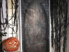 Scary Closed Wooden Castle Door Curtain - 7 Ft. 2 1/2"