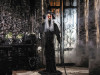 5 Ft 6 In Animated Witch with Skull and Walking Stick