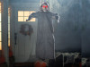 Hanging Skeleton Reaper - 4 Ft. - Gray Halloween Prop