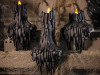 LED Black Candles - Set of 3 - Melting Look Halloween Decoration