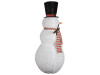 top hat snowman holding lighted lantern Christmas lawn prop