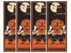 retro halloween door decoration thin plastic door cover