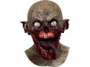 Tongue Slasher zombie latex mask with neck front view