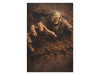 zombie reaching out canvas wall art for horror room decor