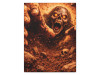 GRAVECLAW undead rising canvas wall art with graveyard scene