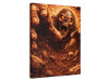 scary undead wall art canvas with clawing hand and soil debris