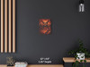 horror skull wall decor fiery canvas