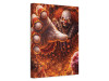 horror clown wall decor with fire and explosive depth design