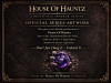 official series art work card for the house of hauntz dimensional horror collection