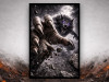 werewolf breakout canvas wall art claw attack