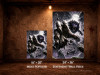 horror canvas print wolf attacking forward