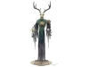 animated skeleton forest creature with horns halloween prop