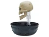 creepy halloween skull decoration with realistic bleeding effect