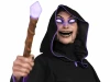 animated witch decoration for haunted house setup
