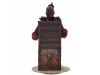 mechanical skeleton clown halloween display prop