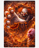 Creepy clown Halloween decor