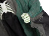 hanging skeleton reaper green black halloween prop