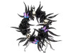 gothic halloween wreath skull spider decor