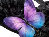 spooky wreath with butterflies and spiders
