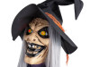 scary halloween decoration with animated girl surprise