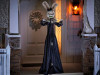 animated standing rabbit halloween decoration