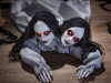 talking two headed halloween animatronic