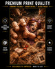 Creepy horror doll poster featuring detailed vintage toy and gothic styling