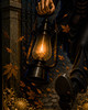 Premium 24x36 gothic print featuring dramatic moonlight, cemetery gates, and legend