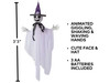 halloween ghost with witch hat and bow tie