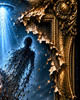 Premium collector print bringing eerie extraterrestrial storytelling to gothic interior spaces
