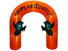 Inflatable Halloween arch with ghosts for yard display