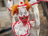 scary swinging clown halloween prop hanging decoration display