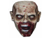 walking dead zombie biter latex mask front view