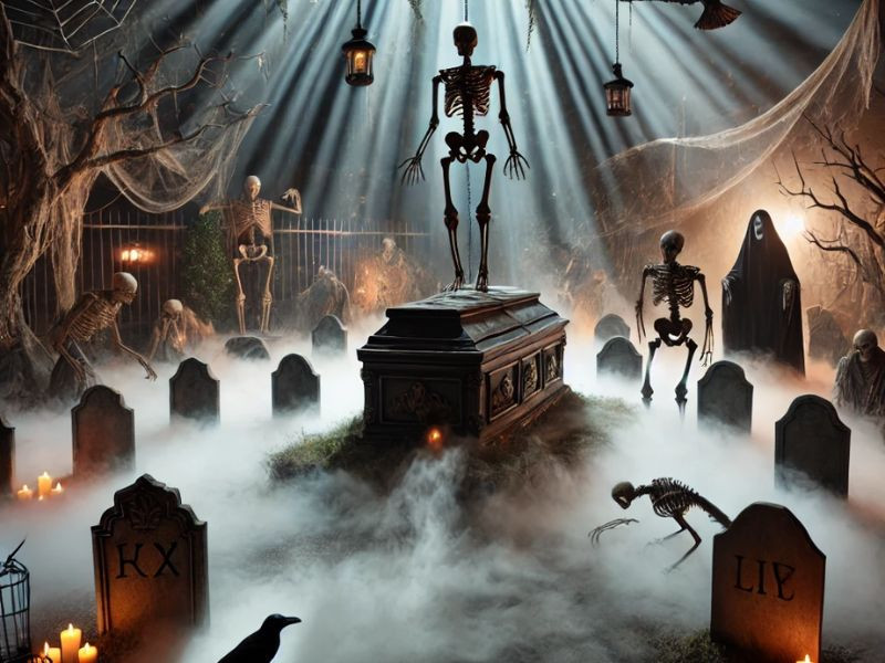 Graveyard Animatronics for Halloween